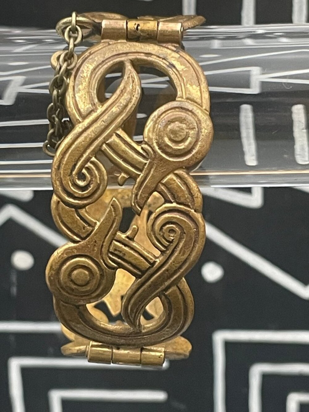 Kalevala Koru Iku-Turso Bronze Bracelet Finland Germund Paaer Mythical Vintage